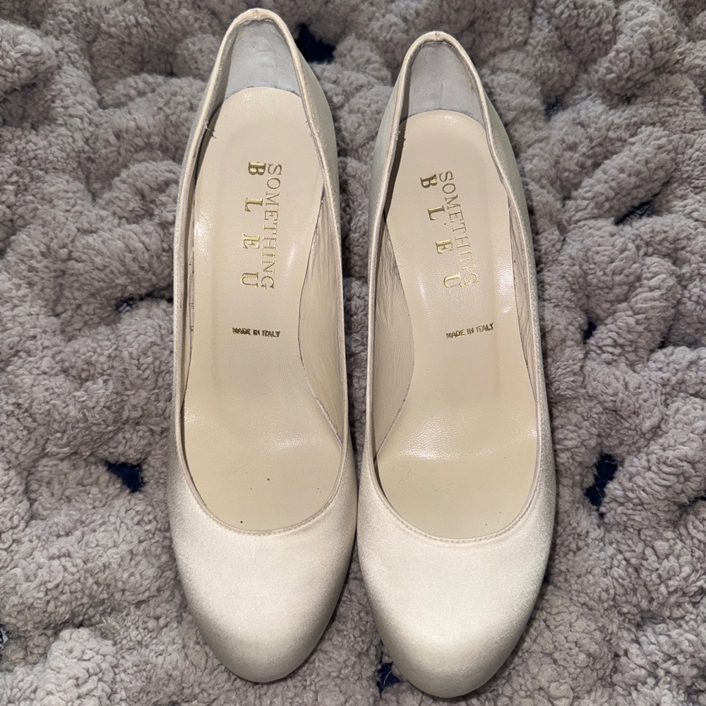 Something Bleu Satin Shoes